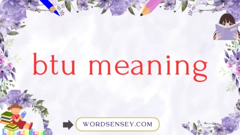btu meaning