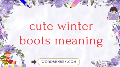 cute winter boots meaning