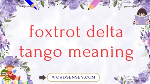 foxtrot delta tango meaning