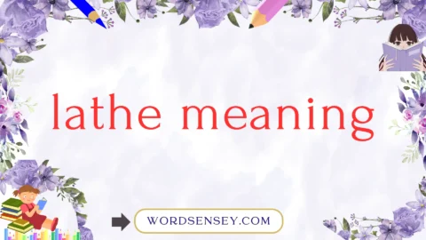 lathe meaning