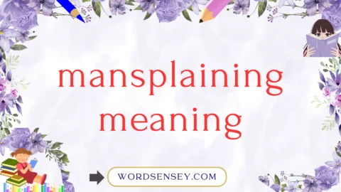 mansplaining meaning
