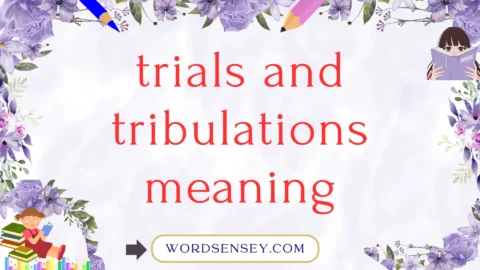 trials and tribulations meaning