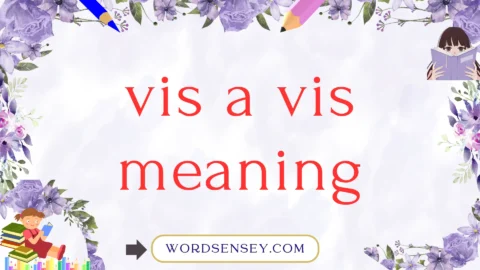 vis a vis meaning