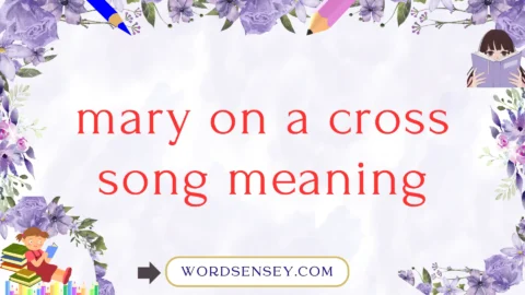 mary on a cross song meaning