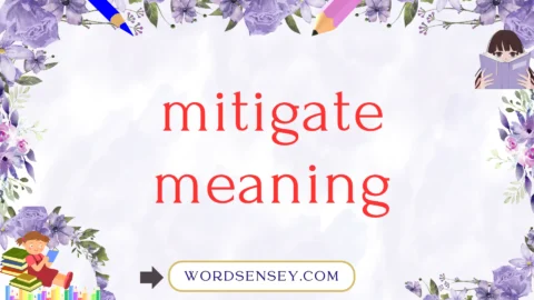 mitigate meaning