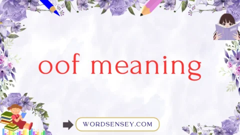 oof meaning