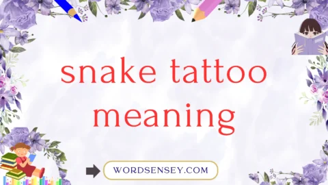 snake tattoo meaning