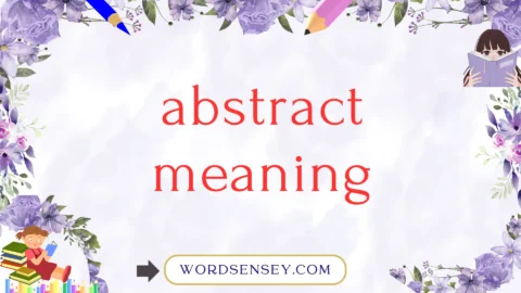 abstract meaning