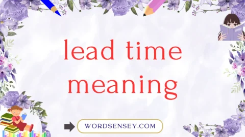 lead time meaning