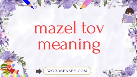 mazel tov meaning