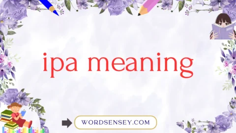 ipa meaning