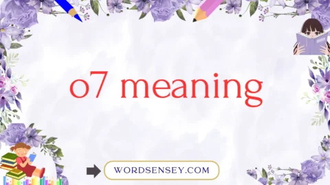 o7 meaning