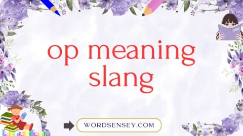 op meaning slang