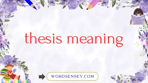 thesis meaning