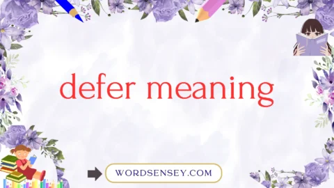 defer meaning