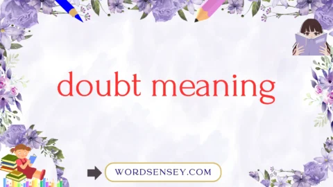 doubt meaning