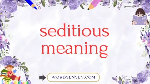 seditious meaning